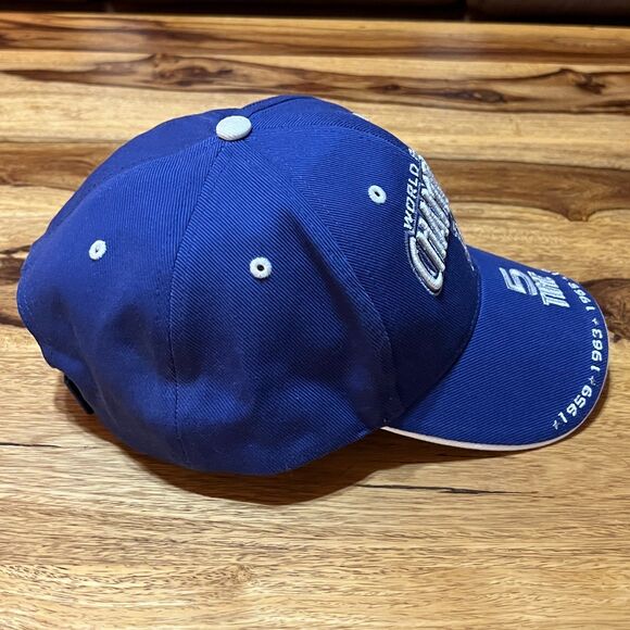 LA Dodgers 5 Time World Series Champions Hat Embroidered Blue Adjustable Cap - Picture 7 of 9